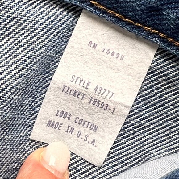 Vtg NWT Sears Crossroads Denim Midi Skirt 14 Retro Slit Pockets USA Belt Loop - Picture 8 of 12